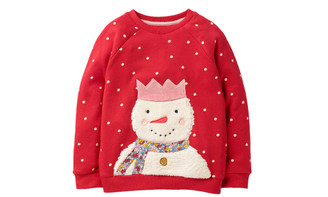 Christmas children snowman polka dot cotton sweater-la