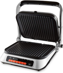 Tower Precision Grill with Intelligent Sensors, 7 Pre-Set Programs and LCD Display, 2100 W, Stainless Steel