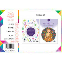 MANDALAS A4 colouring book  Buddha collection
