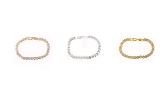 European and American Roman Bracelet Zircon Crystal Bracelet-LA