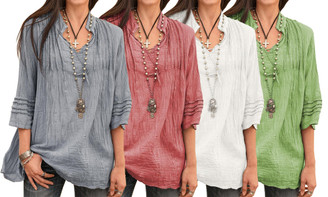 NEW-V Neck Tonic Style Top 3203