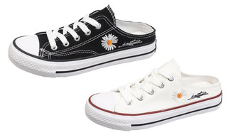 NEW-Backless canvas shoes