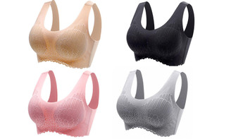 2306   new-Underwear Women's Non-steel Ring Gather Seamless Vest-style Bra Lace Beautiful-back Sports Bra -LA 6780