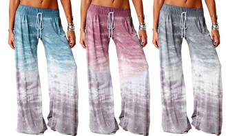 2306  Tie Dye Wide leg pants-LA  6769