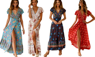 2305  NEW Bohemian maxi dress-la   6760