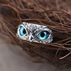 Owl Adjustable Ring-la 1033