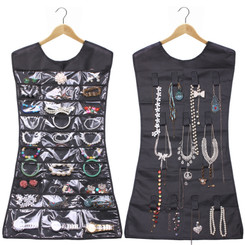 NEW-Multi-cell jewelry storage bag double-sided jewelry hanging bag0002-LA