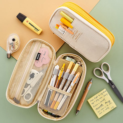 NEW-Big Capacity Pencil Pen Case Office College School Large Storage Bag0007