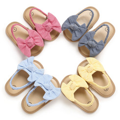 NEW-sandals bow knot cute soft sole flat princess shoes0024-LA
