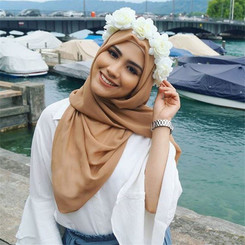 NEW-chiffon scarf ready to wear immediate hijab0073-LA