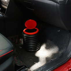 NEW-Folding Car Trash Holder, Car Rubbish Bin with lid0082