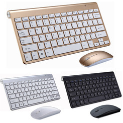 ALI-For Notebook Laptop Mac Desktop PC Computer Smart TV 2.4G Wireless Keyboard and Mouse Protable Mini Keyboard Mouse Combo Set