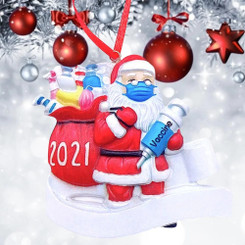 2021 New Santa  Christmas Tree Ornament Resin -la