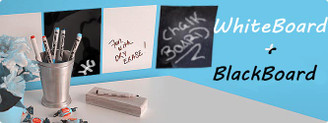 2 Pack White and Black Boards