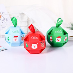 NEW-12 Pcs Christmas Treat Boxes Present Boxes DIY Party097-LA