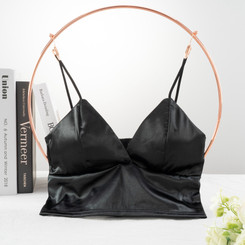 SP-Sleeping Brassiere Push Up Bras Sexy Lingerie Top Wireless Bra Top Sexy Women Sexy Strap Silk Smooth Plunge Bralette