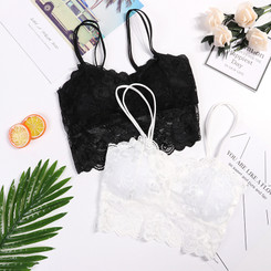 SP-Women's lace bra, bralette chest covered with lace strap 1087