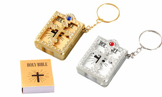Bible Keychain Miniature Real Bible -la