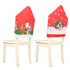NEW-2/4PCS Christmas Decor Dining Chair Cover Decorations 1022