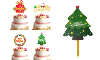 Christmas cake decoration banner-la