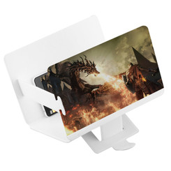 Mobile Phone Screen Magnifier Foldable Portable 3D HD Expander with Stand Holder