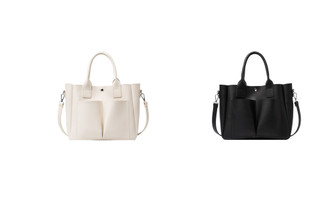 SP-Large-capacity PU zipper picture tote bag diagonal shoulder bag