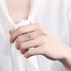 New-Classic Snowflake Ring0184-LA