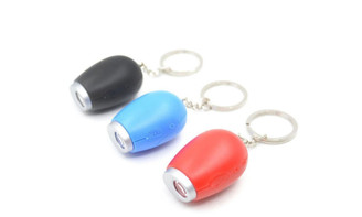  NEW-2PCS Portable Mini Projection Clock Flashlight Timepiece Keychain Small Projection 0280