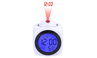 NEW Multifunctional projection alarm clock LED projection alarm clock Voice alarm clock 0286 