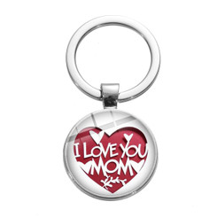 Mother's day Gift Glass keychain-la