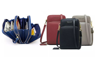 One or Two Women's Six-Compartment Crossbody Bags 3223