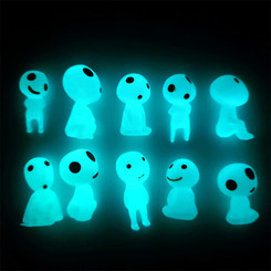 Luminous 10pcs cute mini Aliens garden decoration