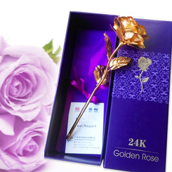 24K Dipped Gold Plated Rose