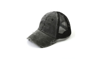 NEW Broken edge washed cotton mesh duck tongue sun visor 0345 LA