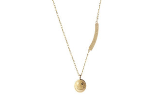 NEW Smiling face Pendant Necklace 0356 LA