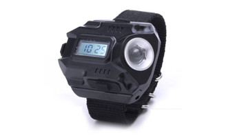 NEW  Wrist lamp, hand-worn strong light flashlight with electronic watch function   5017