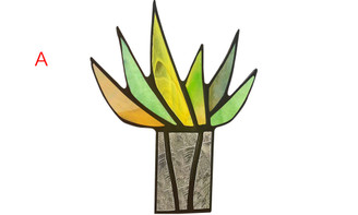 NEW Agave Ornaments Acrylic Printing Potted Plants Garden Home Decor Ornaments   5064 LA