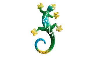 NEW 3pcs wrought iron hollow lizard gecko wall hanging home metal crafts   5074 LA