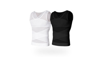 NEW men's invisible tummy shaping vest 5116