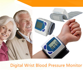 Digital Wrist Blood Pressure Monitor Heart Beat Rate Pulse Meter Measure