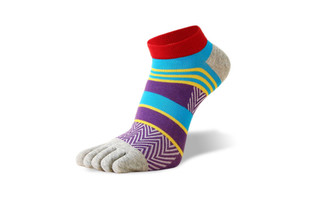 NEW 6 pairs  Men's Printed Color Split Toe Breathable Five Toe Socks Boat Socks Sports Toe Socks5171  