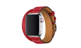 NEW Apple double circle strap is suitable for 42/44/45mm plain pu strap  5271
