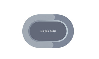 NEW  Absorbent foot mat bathroom door non-slip soft floor mat quick-drying mat 5276