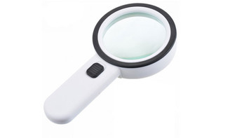 NEW 30x double-layer optical glass lens with LED light magnifying glass 5292