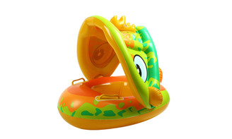NEW Infant seat ring water seat ring unicorn inflatable swimming ring with shed cover  5293