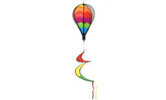 NEW  Rainbow hot air balloon spinning outdoor decoration 5347