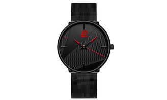 NEW Simple Fashion Men's Mesh Strap Watch Casual Men's Business Quartz Watch  5353