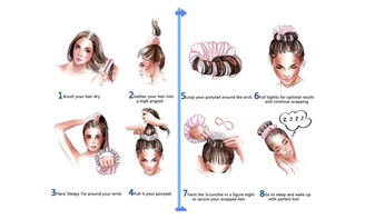 NEW Ball head coil hair device sleep no heat curling iron large intestine hair ring no trace portable sleep curling device  5355