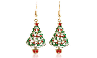 NEW  Christmas decorations Christmas Tree Earrings  5371