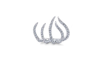 NEW Geometric Diamond Stud Earrings Fashion Versatile U-Shaped Earrings Earrings  5377